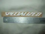 Specialized Bicycle Decal, White, 6" x 1/2"