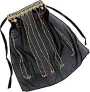 [CATIEBYE] Antique Veil Vintage Face Veil Hanfu Cosplay Accessories Sun-proof Veil Accessories for Women Prom Accessories Lady Face Veil Tassel Face Veil Masquerade Face Veil White Fabric