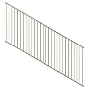 ProtectorAl 1201 - 2400 x 1200mm Paperbark Raked 16-30º Flat Top Pool Fence Panel
