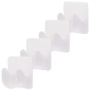 4 Pcs Latch Curtain Hooks for Wall No Punching Pole Support