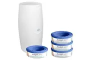 Angelcare Baby Nappy Diaper Disposal System w 4 Cassettes Bin Trash Air Seal Bag