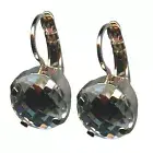Earrings by Mariana Woman Faceted Clear Swarovski Crystals