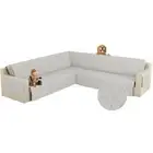 Corner Sectional Couch Covers for Sectional Sofa L Shaped Sofa Cover Washable...