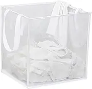 AIMALL Foldable Laundry Hamper Basket Bin Organiser | Mesh Washing Clothes Storage Bag with Handles | Compact & Portable for Home, Dorm, or Travel Use