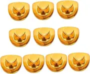 MUELODSIC 10Pcs Mini Glitter Cowboy Hats for Dolls Safe Dollhouse Accessories for Crafting Decoration Pretend Play Versatile Miniature Hats for Keychains More