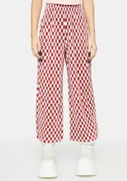 [Glamorous] Red Checkered Trousers