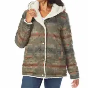 *NWT* Pendleton Ladies Reversible Faux Fur Jacket (Aztec/Cream,SMALL)