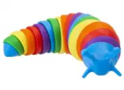 Rainbow Wriggle Slug Sensory Slug Fidget Toy 19cm