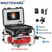 40M Pipe Inspection Camera with 512HZ Self-Leveling 10inch Sewer Drain Camera