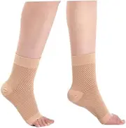 ORFOFE Compression Socks Ankle Support Elastic for Women Men Plantar Ankle Protector Sports Accessory Size s