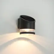 Solar Wall Light Outdoor Dusk to Dawn, Aluminum Wall Sconce IP54 Waterproof, ...