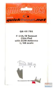 QBT48791 1:48 Quickboost F-14A F-14B Tomcat Chin Pod with ECM Antenna (TAM kit)
