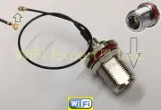 U.fl IPX 1.37 Cable to SMA RP-SMA FLANGE N UHF SMB F BULKHEAD Antenna RF Cable