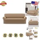 XL Microfiber Stretch Sofa Cover with Elastic Bottom - Kids & Pet Friendly