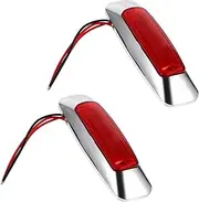 AKOOSY 2Pcs LED Corner Side Marker Lights for Trucks Trailers Buses Outline Lamp Easy Installation Bright Indicator for Enhanced Visibility and Safety