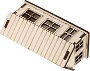 Educational Craft Activity Unfinished Wood Model House Kit Jigsaw Puzzles Boys and Girls Toy House Realistic Miniature Craft Set