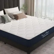 Royal Sleep Double Size Bed Mattress Memory Foam Bonnell Spring Medium Firm 16cm