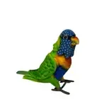 Hansa Poseable Rainbow Lorikeet soft plush toy 10"/25cm Soft Toy