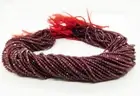 Natural Garnet Faceted Round Beads 2.5MM Red Garnet Gemstones beads 13 Inches