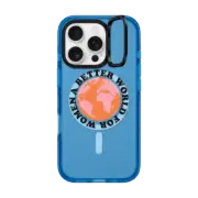 iPhone 16 Pro Impact Ring Stand Case MagSafe Compatible A Better World for Women iPhone Case by Quotes by Christie