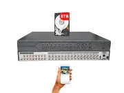 32 Channel H.265 HD Digital Video Recorder 8TB Hard Drive for CCTV Cameras