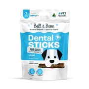 Bell & Bone Lamb, Mint & Manuka Honey Dental Sticks Dog Treats Large