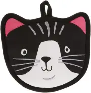 Kay Dee Designs Crazy Cat Pocket Mitt Towel, Black/White
