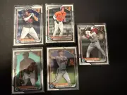 2024 Bowman Chrome Prospects Baltimore Orioles Set 5 Cards Jackson Holliday RC