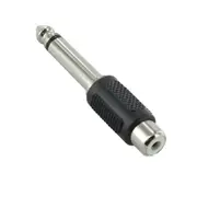 6.35mm 1/4" Mono Male to RCA Female Connector Adaptor Plug Hi-Fi Audio