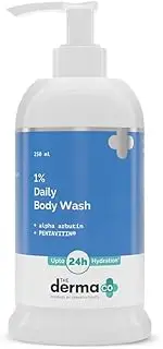 The Derma Co 1 Kojic Acid Daily Brightening Body Wash I Alpha Arbutin For Dark Spots Pigmentation I Up to 24 Hour Hydration I Cleanses Brightens Skin I For All Skin Types- 250ml