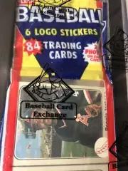 1983 Fleer Jumbo Baseball Unopened Rack Pack 84ct BBCE w Reggie Jackson Top