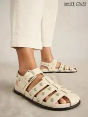 White Stuff White Helena Studded Fisherman Sandals (H15754) | $205