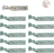 AzureRay JGA Bracelets Set with Card, Hot Embossing Bride and Team Bride Bracelets for Hen Night Bachelorette Party Hen Party Accessories