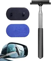 Small Window Squeegee | 2-in-1 Car Window Wiper Extendable Squeegee - Efficient Mirrors Cleaner Tool Wiper Cleaning Tool for Car Window Rearview Mirrors