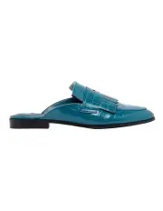 [Nine West] Kilts Teal Flat Mules