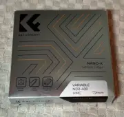 K&F Concept 72mm Variable ND Filter ND2-ND400 Nano-X Series HMC