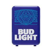 Bud Light 6 Can Mini Portable Compact Personal Fridge Cooler 4 Liters Blue NEW