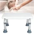 Bath Stool Anti Slip Aluminum Alloy Adjustable Height Shower For Elderl XAT