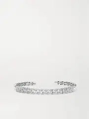 [Suzanne Kalan] Suzanne Kalan - 18-karat White Gold Diamond Cuff - Silver - One size One size Silver