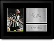 HWC Trading Kevin Nolan Magpies Gifts Printed Signed Autograph Picture for Football Fans and Supporters - A4 Framed