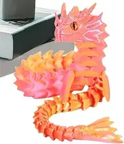 Printed Dragon Fidget Toys,Flexible Joints Fidget Toys | Rotatable Joints Dragon Model for Girls, Kids, Friends, Children, Family