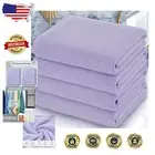 Luxury Purple Bath Towels Set of 4 - Extra Large 30" x 56" Quick Dry Cotton