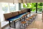 Resin wave bar top table live edge ocean Kitchen Slab Furniture Home & Bar Decor