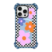 iPhone 16 Pro Bounce Case MagSafe Compatible Checkered Floral Frame