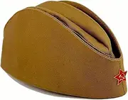 [BELEON] Russian Pilotka Soviet Military Hat Ww2 Uniform cccp hat Communist Cap