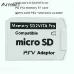 ARNELIAN 適配器 PSV VITA 1000/2000 TF 卡座 3.65 系統 SD MICRO-SD 卡轉