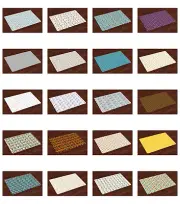 Ambesonne Fabric Place Mats Group of 4 Placemats for Dining and Kitchen Table