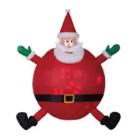 在飛比找Yahoo!奇摩拍賣優惠-充氣球型聖誕老公公+跑馬燈，聖誕佈置/自動充氣擺飾/聖誕充氣