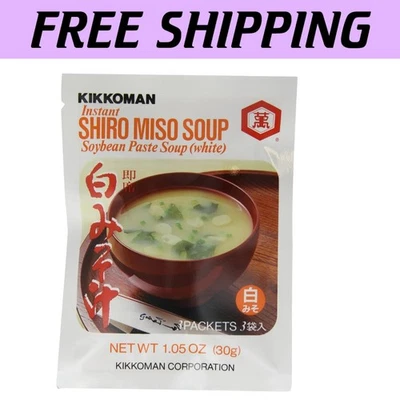 Authentic Shiro Instant Miso Soup, 1.05 Oz x 12 Packs | Restaurant-Quality Taste