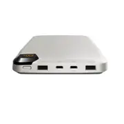 Cygnett ChargeUp VertPWR 25K Laptop Power Bank - Champagne (CY5129PBCHE), Powerful four-way Charging,40CM USB-C Cable,With Stand,2 Years Warranty